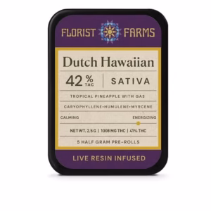 FLORIST FARMS Dutch Hawaiian 2.5G 5PK Infused Prerolls